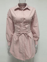 Robe mini à manches bouffantes Harper